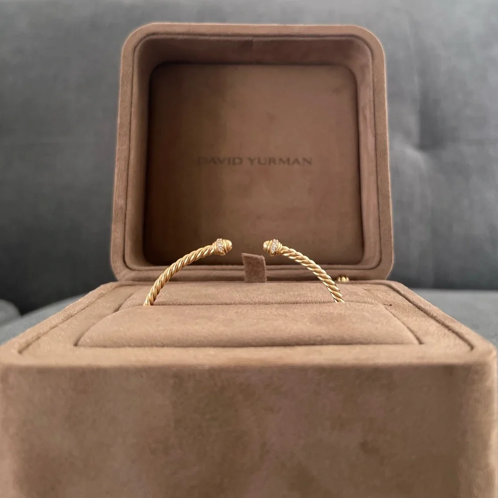 David Yurman 18K Classic Cablespira Bracelet